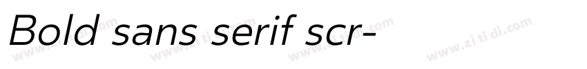 Bold sans serif scr字体转换 Bold sans serif scr字体转换